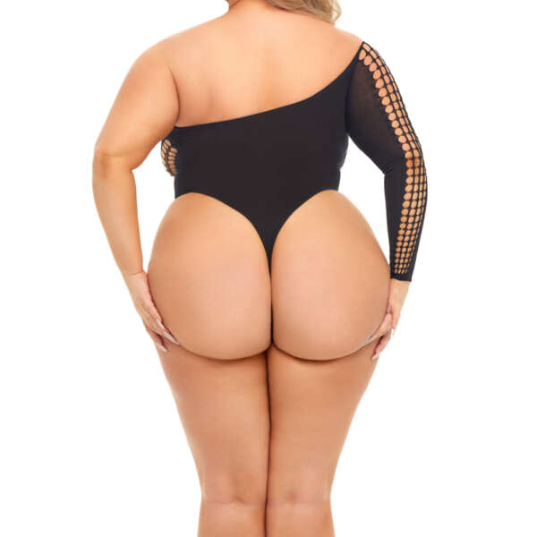Dollar Sign Bodysuit - Queen Size - Black