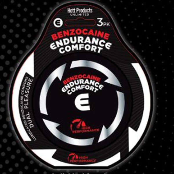 Endurance Comfort - Benzocaine Condoms - 3 Pk