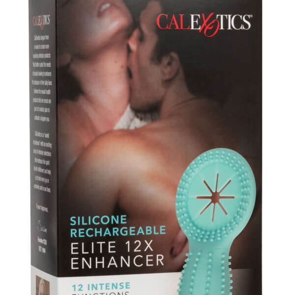 Silicone Rechargeable Elite 12x Enhancer - Teal