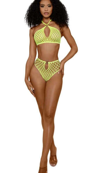 Situation Net 2-Piece Set - Os - Neon Yellow