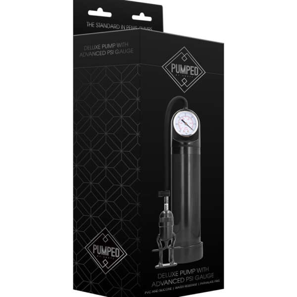 Deluxe Pump With Advanced Psi Gauge - Black