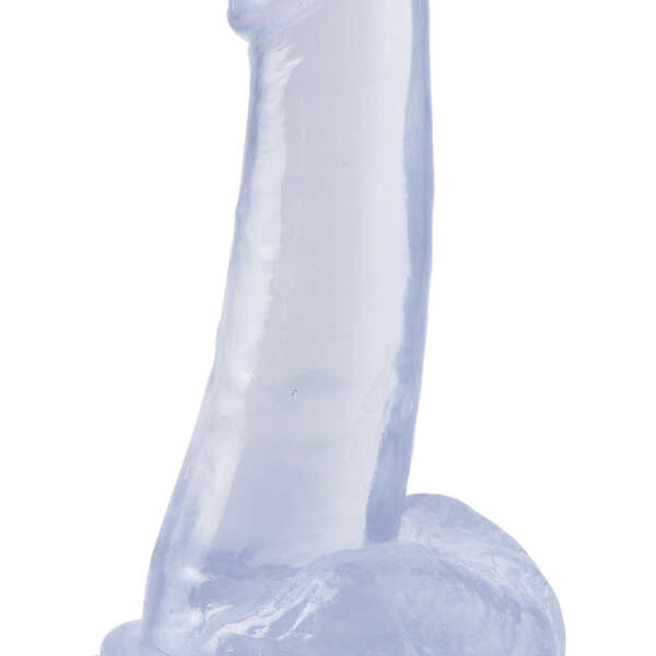 Basix Rubber Works 8 Inch Suction Cup Dong - Clear