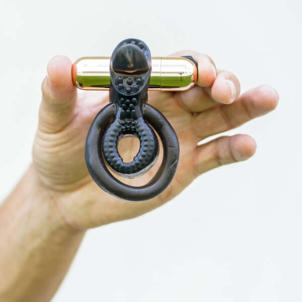Jayden Vibrating Erection Enhancer Ring - Rose Gold