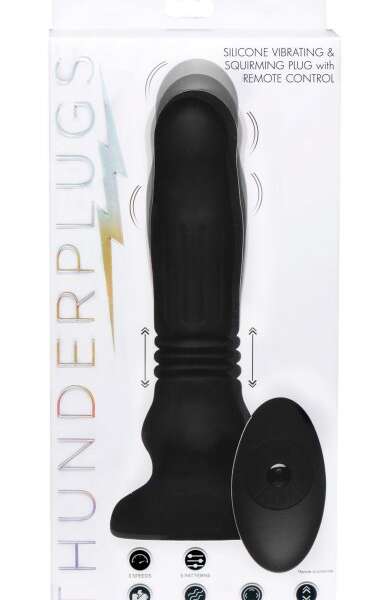 Silicone Swelling & Thrusting Plug With Remote Control