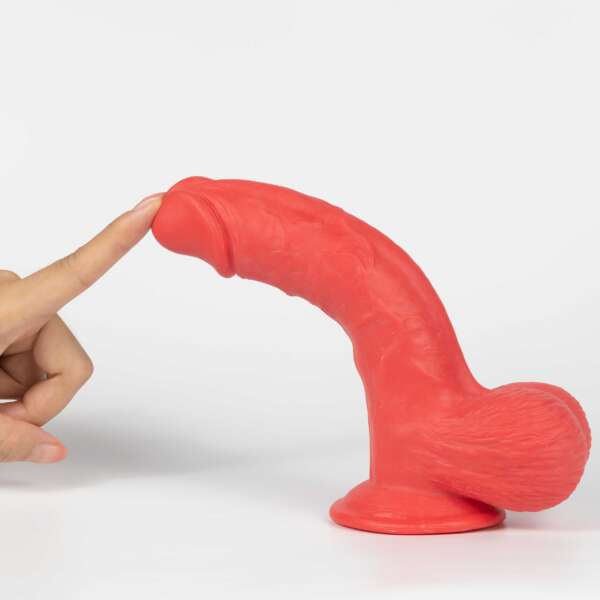 Real Skin Mr. Ruby 7.5" Dual Layer Dildo