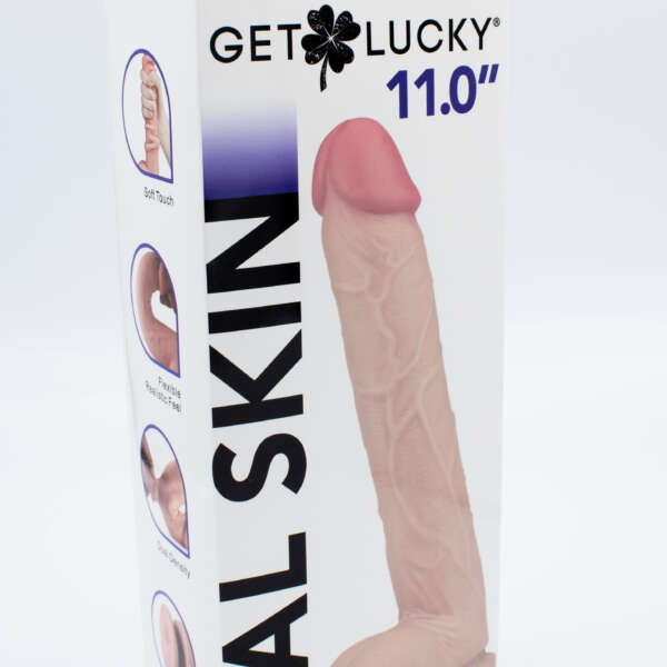 Real Skin 11 Dual Layer Dildo - Beige