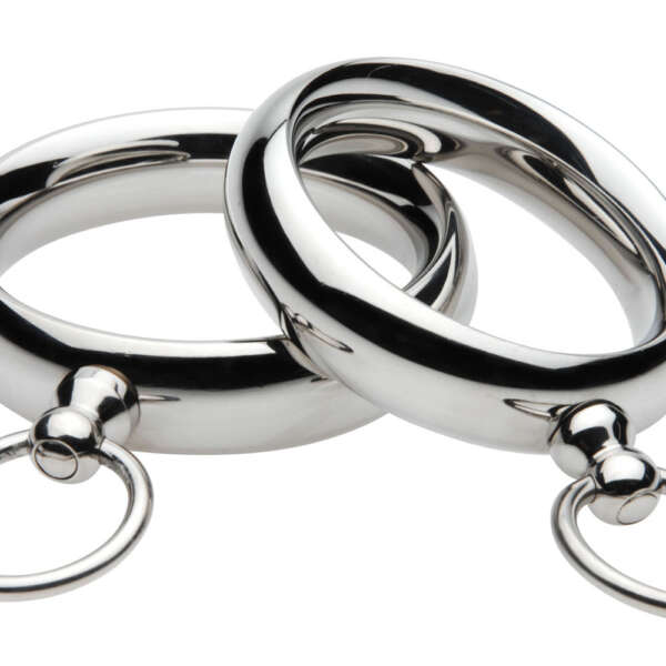 Lead Me Stainless Steel Cock Ring - 1.95