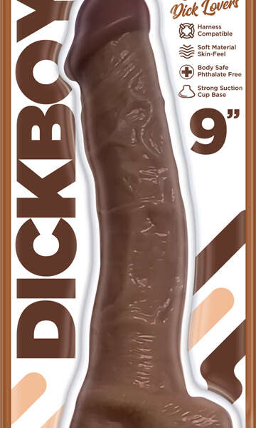 Dickboy - Skins - Dildo With Balls - 9 Inch - Caramel Dick Lovers