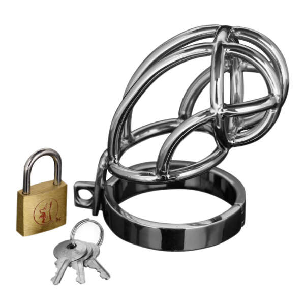 Captus Locking Stainless Steel Chastity Cage