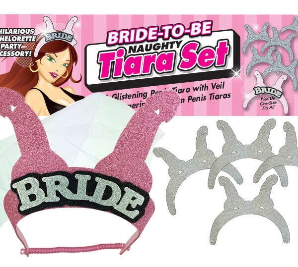 Bride-to-Be Naughty Tiara Set