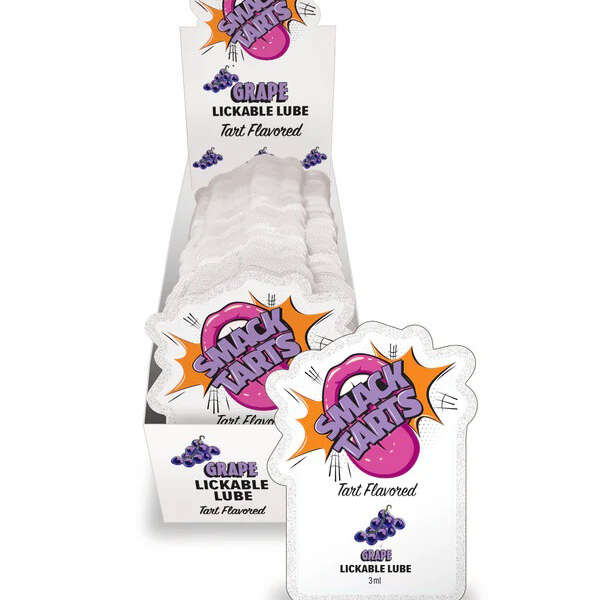 Smack Tarts Lube 3ml Pouch Display 36pc - Sour Grape