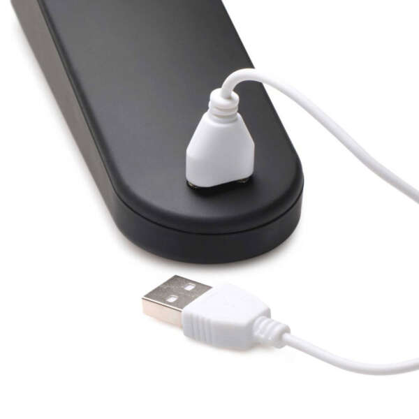 Thunder Wand 72x Silicone Heating Wand Massager - Black