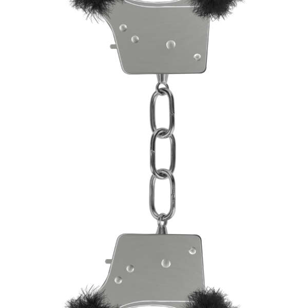 Beginner's Furry Handcuffs - Black
