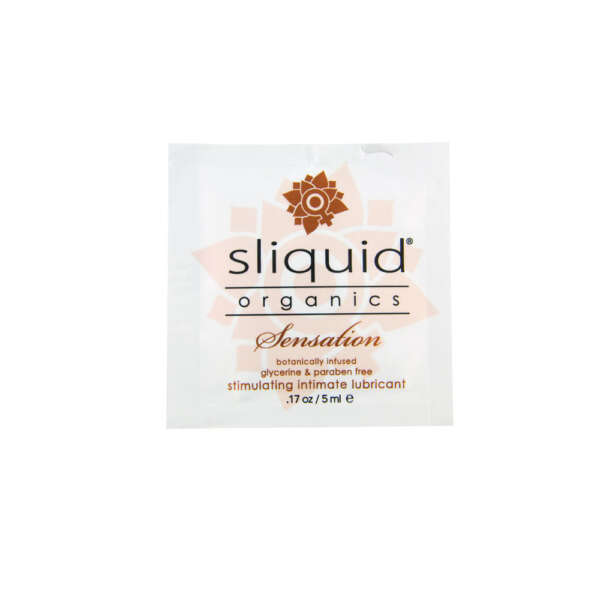 Sliquid Organics Sensations Pillow Pack p.o.p .17 Fl. Oz. - 60 Count Display