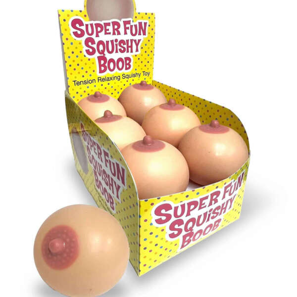 Super Fun Squishy Boobs Display 12 Ct.