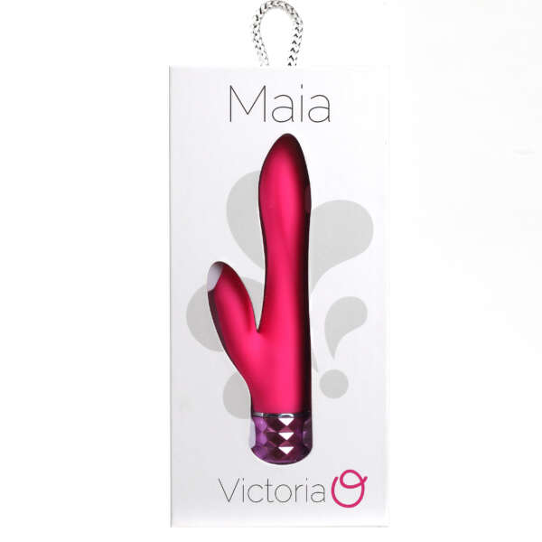 Victoria Crystal Gem Dual Vibrator - Pink