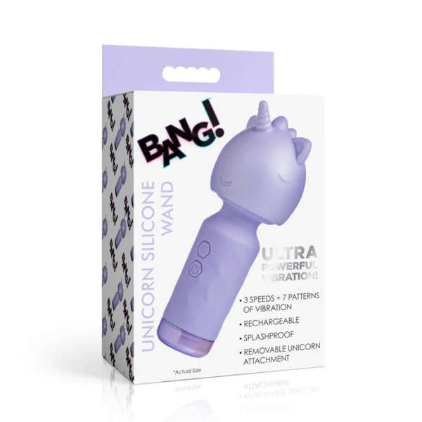 Unicorn Silicone Wand - Lavender