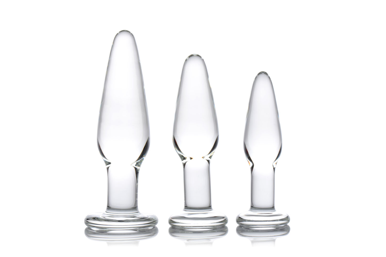 Dosha 3 Piece Glass Anal Plug Kit