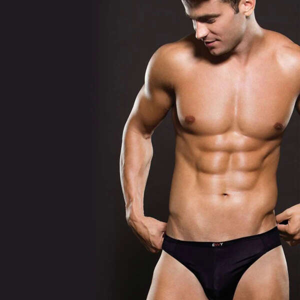 Envy Microfiber Thong - Small/medium - Black