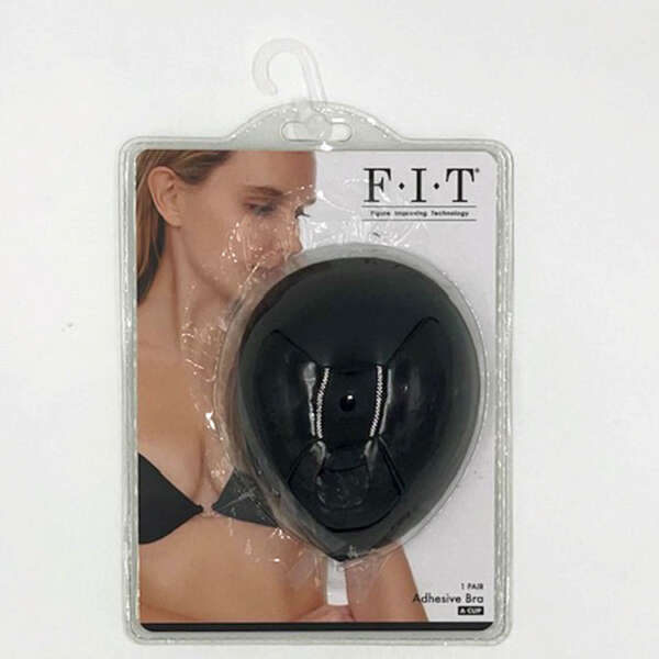 Cloth Adhesive Bra - Cup a - Black