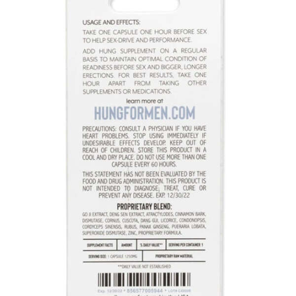 Hung Male Enhancement 24 Ct Display