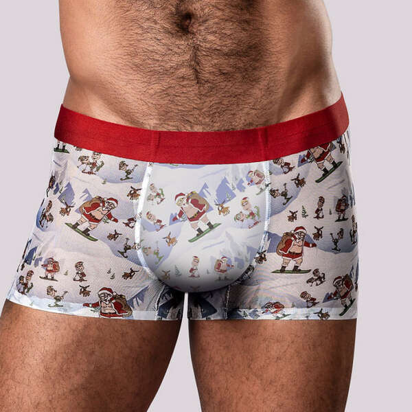 Christmas Trunks Seamless Sheer Short - Large