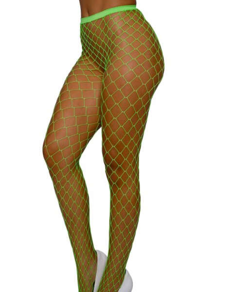 Pantyhose Fence Net - Os - Neon Lime