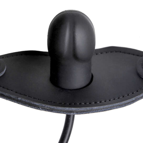Silencer Inflatable Locking Penis Gag - Black