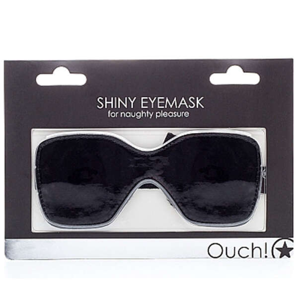 Shiny Eyemask for Naughty Pleasure - Black
