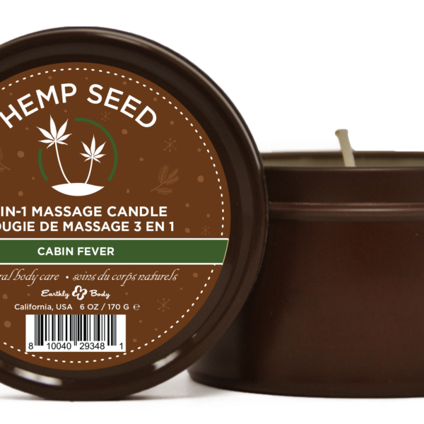 Hemp Seed 3-in-1 Massage Candle Cabin Fever 6oz/ 170 G