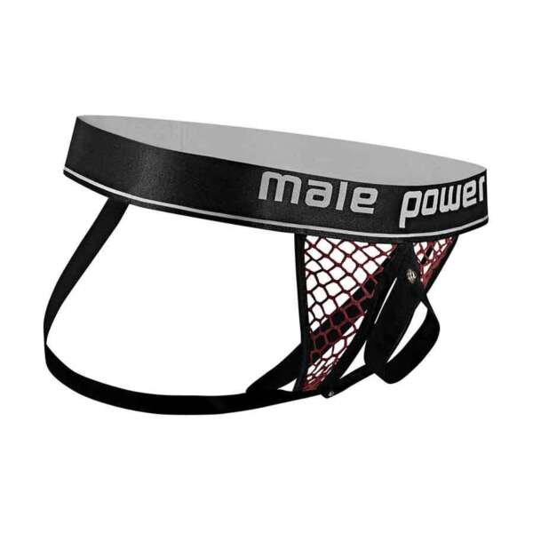 Cock Pit Net Cock Ring Jock - S/ M - Burgundy