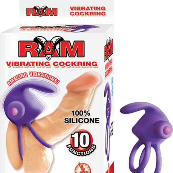 Ram Vibrating Cockring - Purple