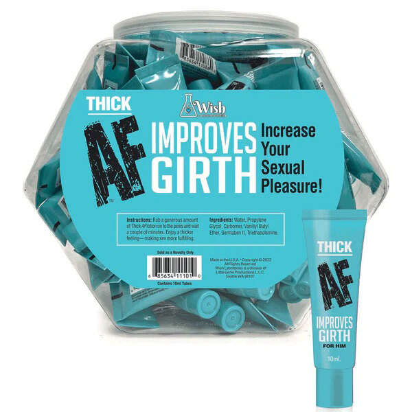 Thick Af Fishbowl Girth Cream 10ml - Pop Display of 65