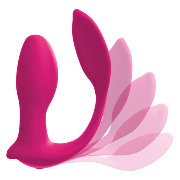 Threesome Double Ecstacy Silicone Vibrator - Pink