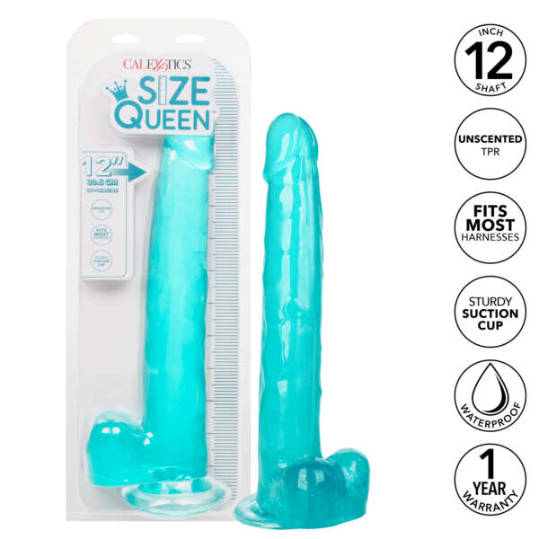 Size Queen 12 inch/30.5 Cm - Blue