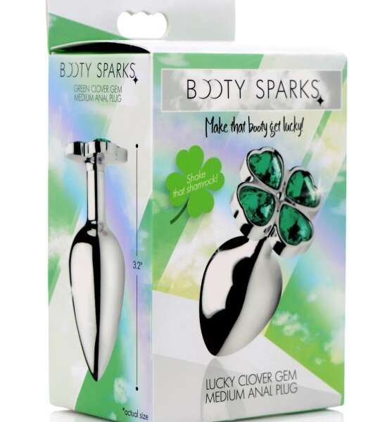 Lucky Clover Gem Anal Plug - Medium