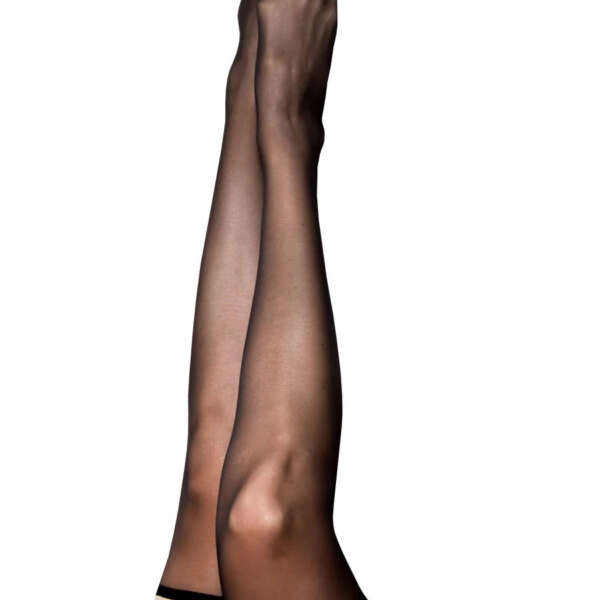 Taylor - Silky Sheer Thigh High - Size a - Black
