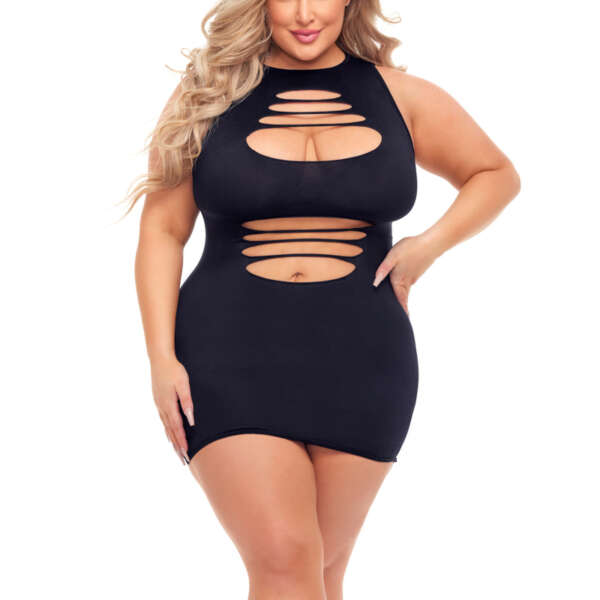 Can't Commit Dress - Queen Size - Black