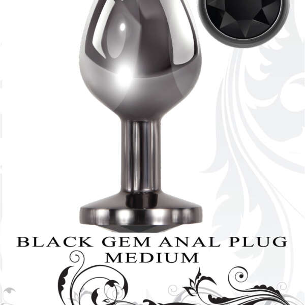 Black Gem Anal Plug - Medium