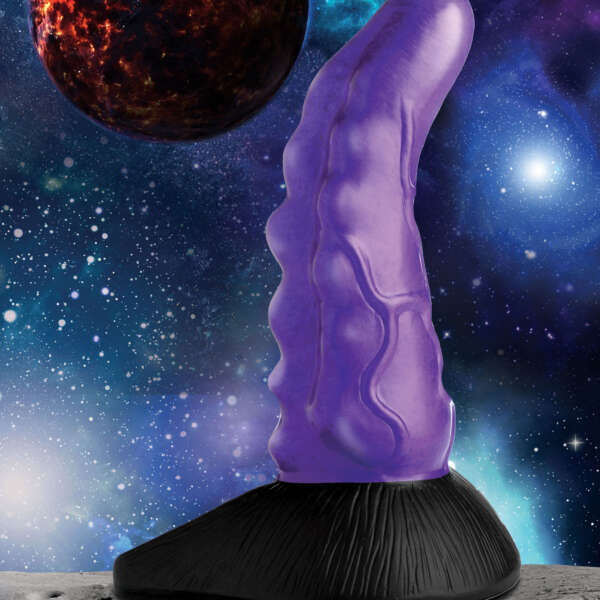 Orion Invader Veiny Space Alien Silicone Dildo - Purple