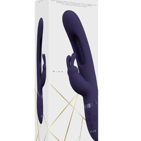 Mika - Triple Rabbit With G-Spot Flapping - Purple