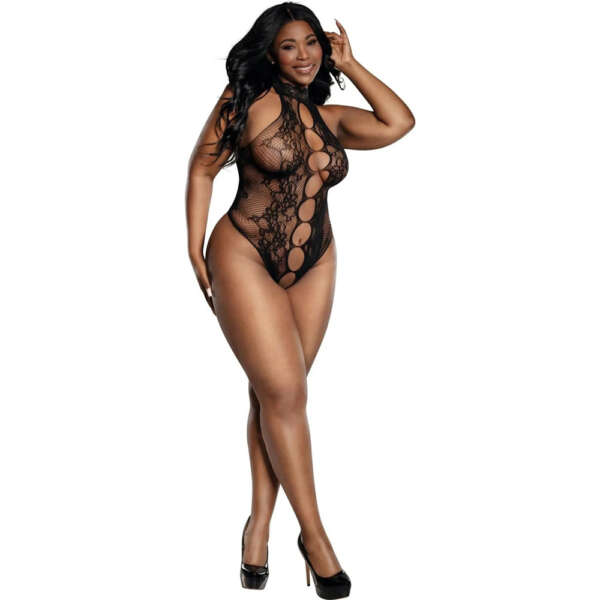 Peek a Boo Madame Teddy - Q - Black