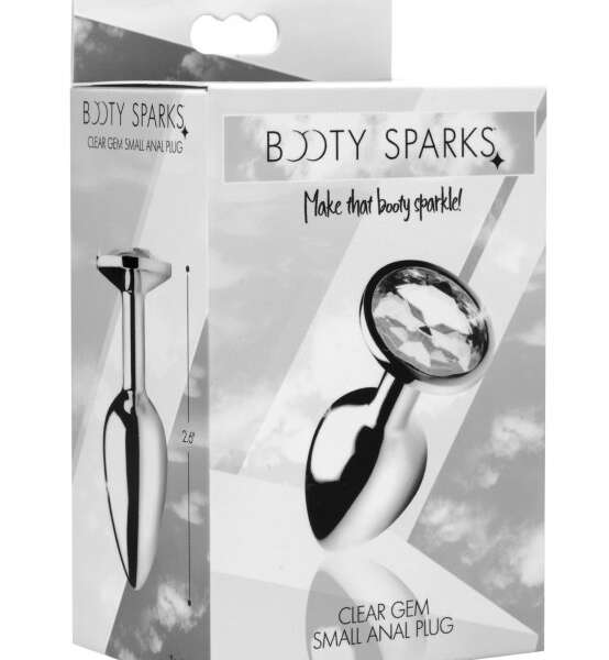 Clear Gem Anal Plug - Large
