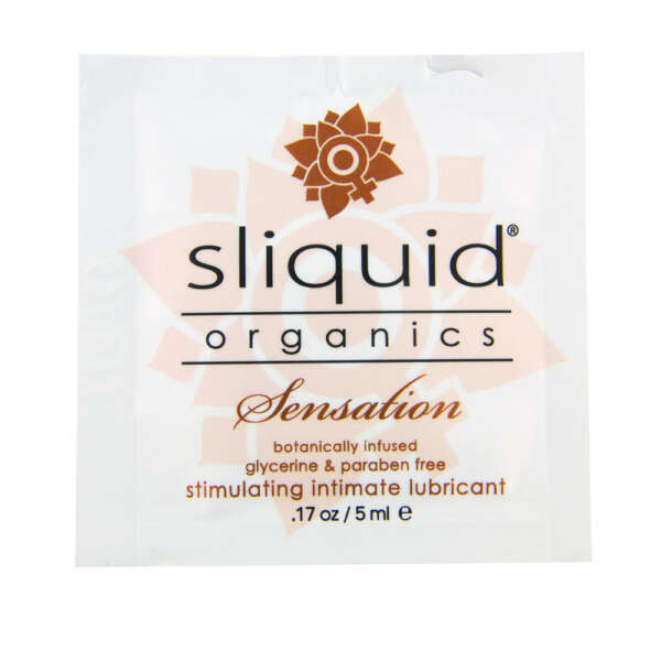 Sliquid Organics Sensation - 200 Count Case - .17 Oz./ 5ml Foils