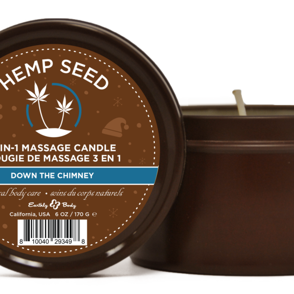 Hemp Seed 3-in-1 Massage Candle Down the Chimney 6oz/ 170 G