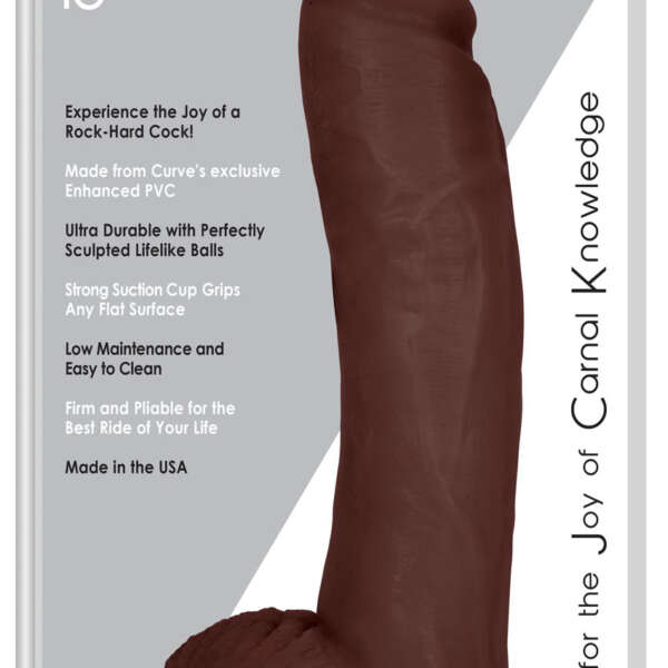 Jock 10 Inch Dong With Balls - Chocolate