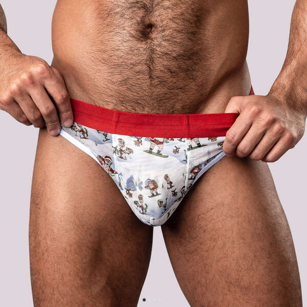 Christmas Thong Sheer Thong - Small/medium