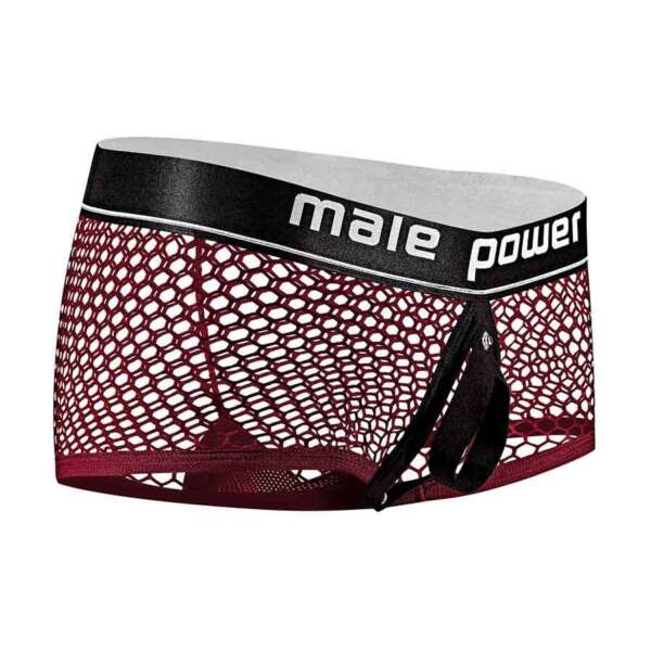 Cock Pit Net Mini Cock Ring Short - Large -  Burgundy