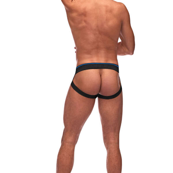 Retro Sport Panel Jock - S/ M - Black/ Blue