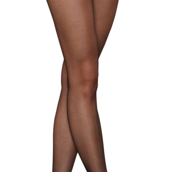 Open Crotch Pantyhose - Queen Size - Black